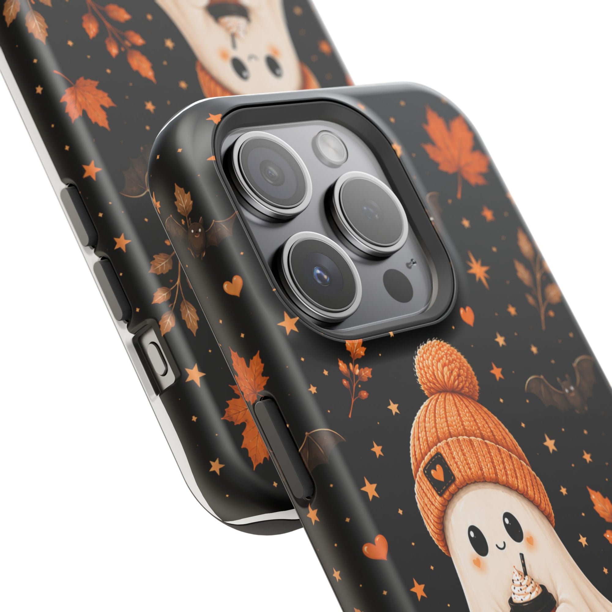 Cute Ghost Halloween Phone Case — Magnetic Impact-Resistant Fall iPhone Case