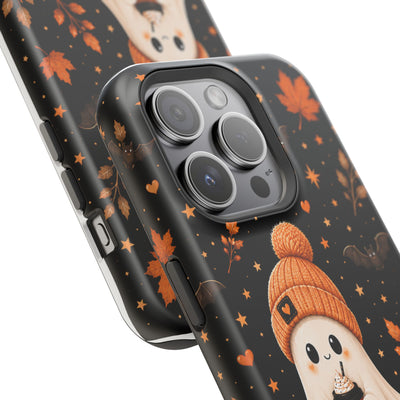 Cute Ghost Halloween Phone Case — Magnetic Impact-Resistant Fall iPhone Case