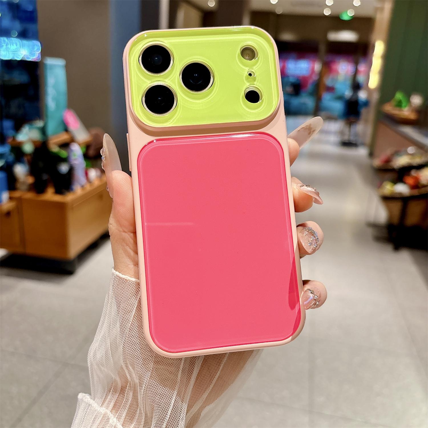 Candy Contrast Full Lens Protective Phone Case for iPhone 14,15,16 & 17 Series