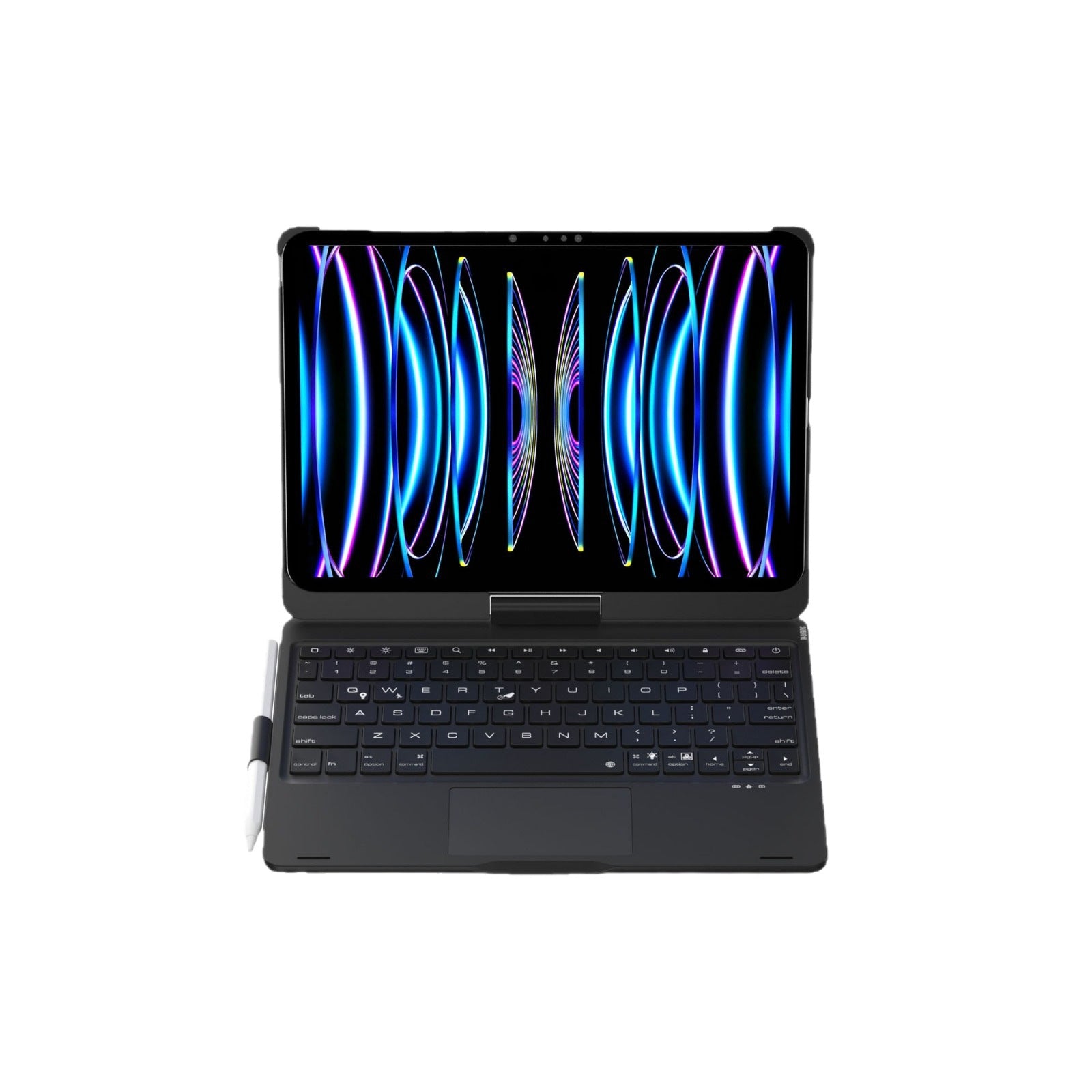 Premium Rotating Bluetooth Keyboard Case with Backlit Keys for iPad