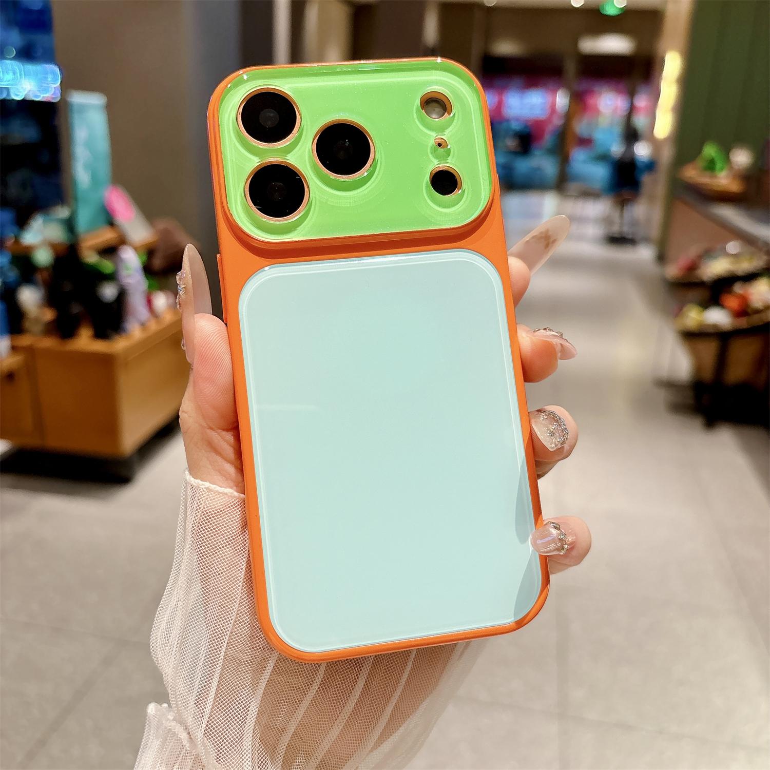 Candy Contrast Full Lens Protective Phone Case for iPhone 14,15,16 & 17 Series