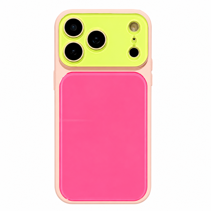 Candy Contrast Full Lens Protective Phone Case for iPhone 14,15,16 & 17 Series