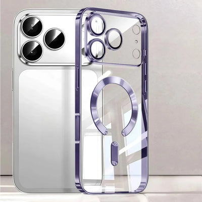 Premium MagSafe Plated Clear Case for iPhone 17 Pro Max