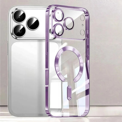Premium MagSafe Plated Clear Case for iPhone 17 Pro Max