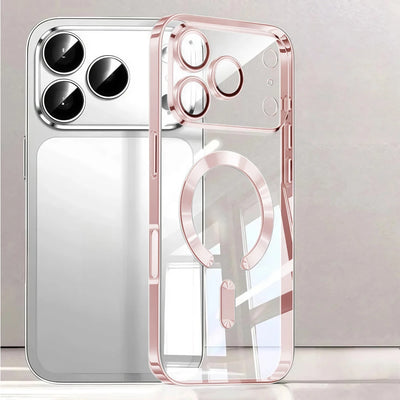 Premium MagSafe Plated Clear Case for iPhone 17 Pro Max