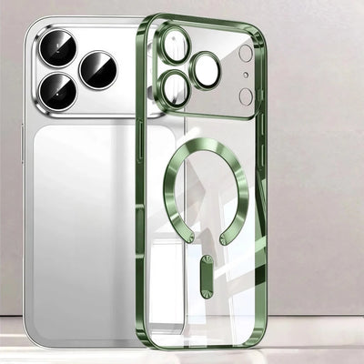 Premium MagSafe Plated Clear Case for iPhone 17 Pro Max