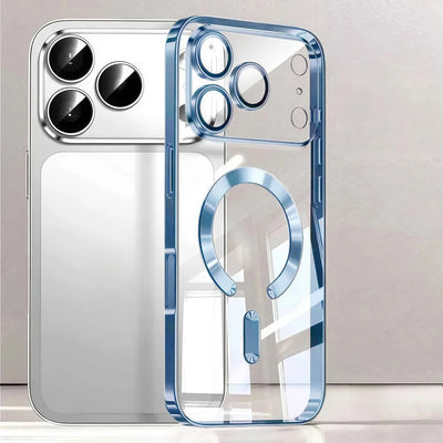 Premium MagSafe Plated Clear Case for iPhone 17 Pro Max