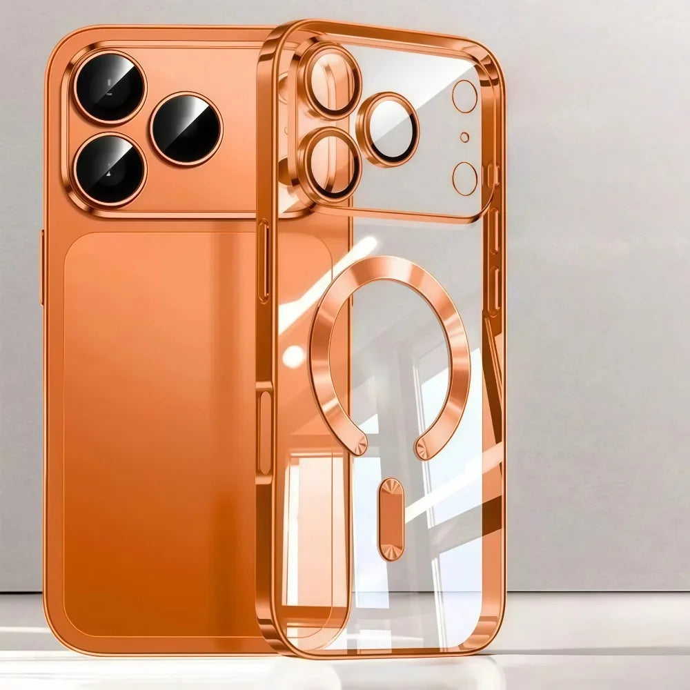Premium MagSafe Plated Clear Case for iPhone 17 Pro Max