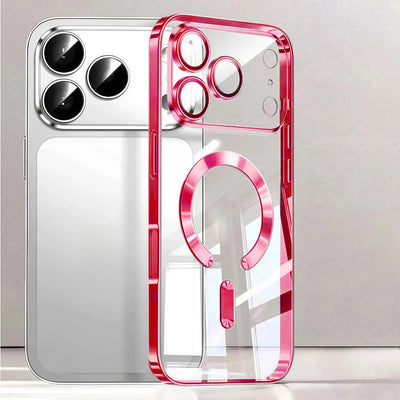 Premium MagSafe Plated Clear Case for iPhone 17 Pro Max