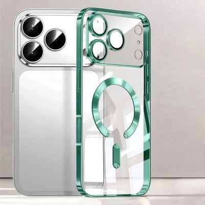 Premium MagSafe Plated Clear Case for iPhone 17 Pro Max