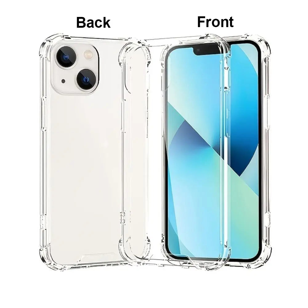 Premium Clear Shockproof iPhone Case| Anti-Yellowing Crystal TPU Cover
